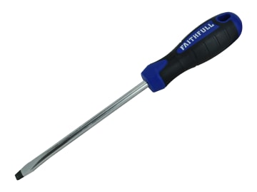 FAISDF125 Soft Grip Screwdriver Flared Slotted Tip 6.5 x 125mm