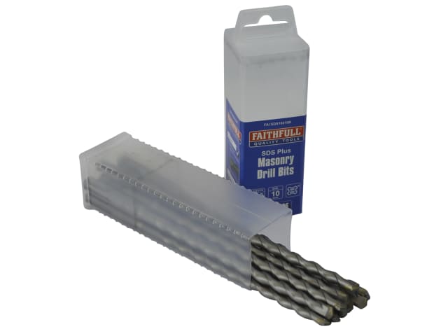 FAISDS10210B SDS Plus Drill Bit 10mm OL: 210mm WL: 150mm Bulk 10