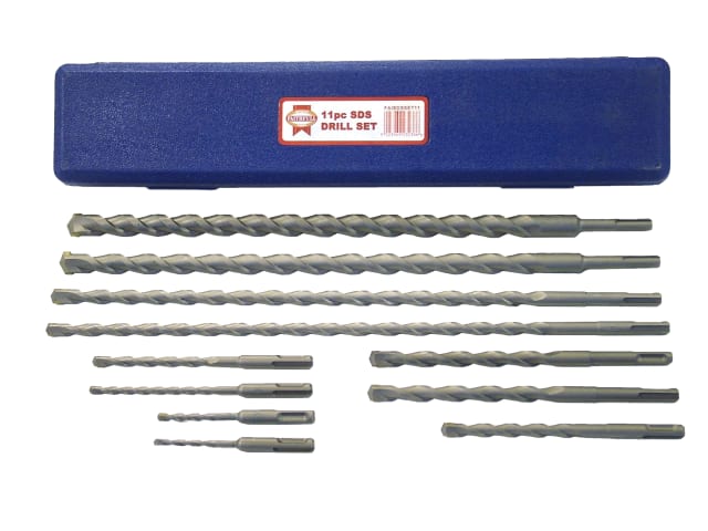 FAISDSSET11 SDS Plus Drill Bit Set, 11 Piece