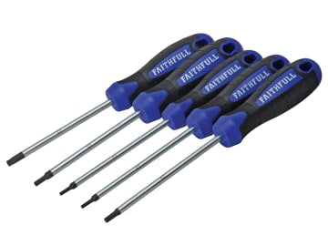 FAISDTSET5 Star (Torx) Head Screwdriver Set, 5 Piece