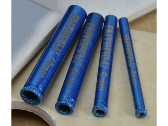 FAITDSETPRO Diamond Ceramic Mini Holesaw Set, 4 Piece