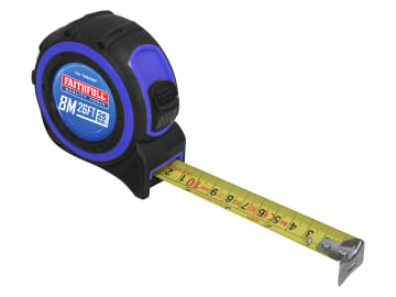 FAITM825MI Trade Tape Measure 8m/26ft (Width 25mm)