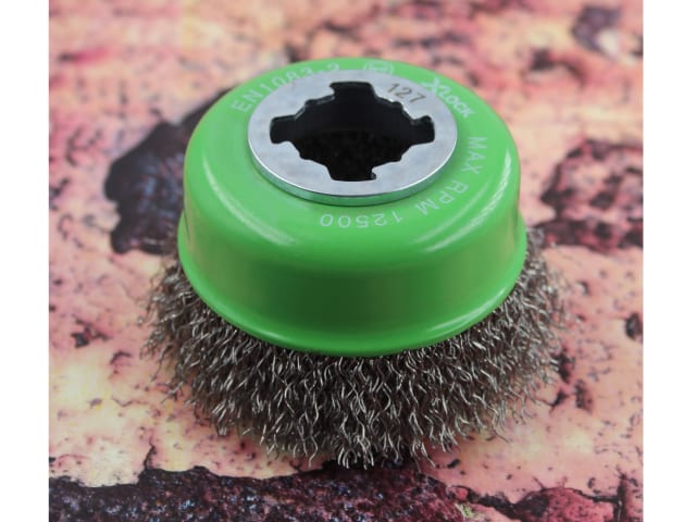 FAIWBC75SSXL X-LOCK Wire Cup Brush 75mm M14x2, 0.30mm Stainless Steel Wire