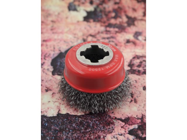 FAIWBC75XL X-LOCK Wire Cup Brush 75mm M14x2, 0.30mm Steel Wire