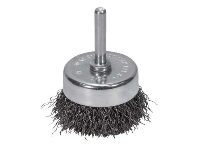 FAIWBS50 Wire Cup Brush 50mm x 6mm Shank, 0.30mm Wire