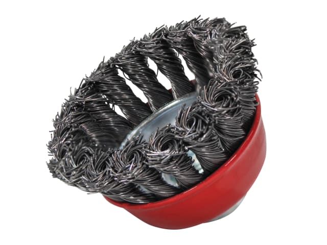 FAIWBT65 Wire Cup Brush Twist Knot 65mm M14x2, 0.50mm Steel Wire
