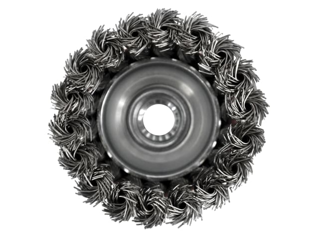 FAIWBT65 Wire Cup Brush Twist Knot 65mm M14x2, 0.50mm Steel Wire