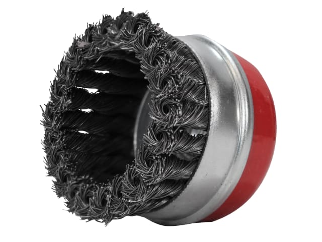 FAIWBT80 Wire Cup Brush Twist Knot 80mm M14x2, 0.50mm Steel Wire