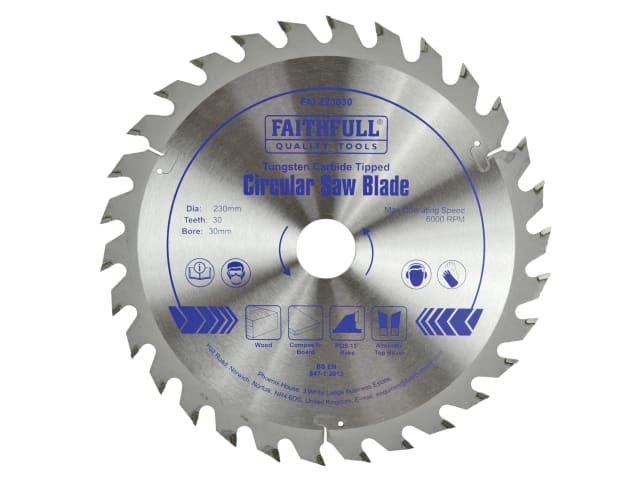 FAIZ23030 TCT Circular Saw Blade 230 x 30mm x 30T POS