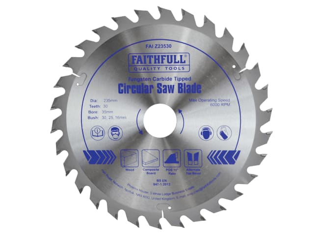 FAIZ23530 TCT Circular Saw Blade 235 x 35mm x 30T POS