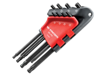 FCM89SJP8A Long Metric Head TORX Hex Key Set of 8 (TX10-TX45)