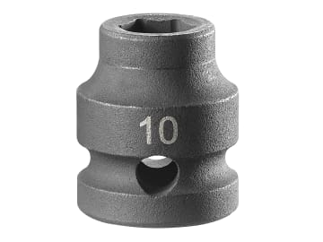 FCMNSS10A 6-Point Stubby Impact Socket 1/2in Drive 10mm