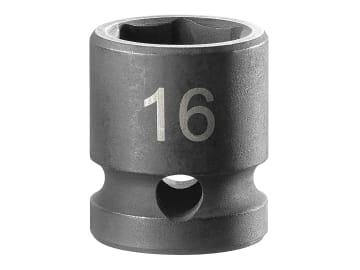 FCMNSS16A 6-Point Stubby Impact Socket 1/2in Drive 16mm