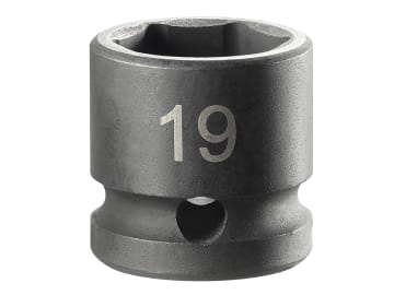 FCMNSS19A 6-Point Stubby Impact Socket 1/2in Drive 19mm