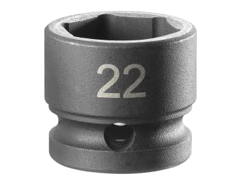 FCMNSS22A 6-Point Stubby Impact Socket 1/2in Drive 22mm