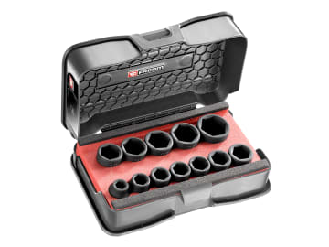 FCMNSSJ12PB 6-Point Stubby Impact Socket Set 1/2in SQDR, 12 Piece