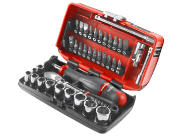 FCMRLNANO1 1/4in Drive Nano Socket Set, 38 Piece