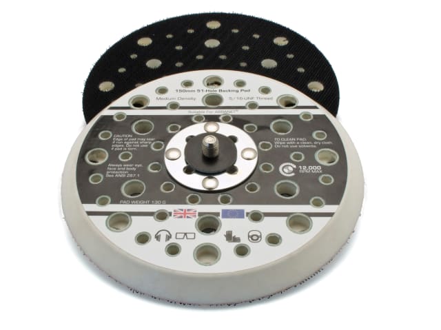 FLE17096 Dual Action Sander Pad 150mm GRIP® 5/16 UNF