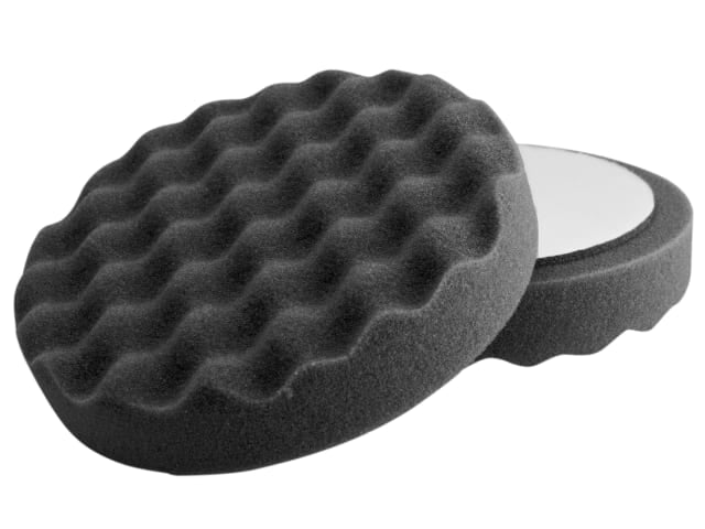 FLE44740 Black Waffle Super Soft Finishing Pad 150mm