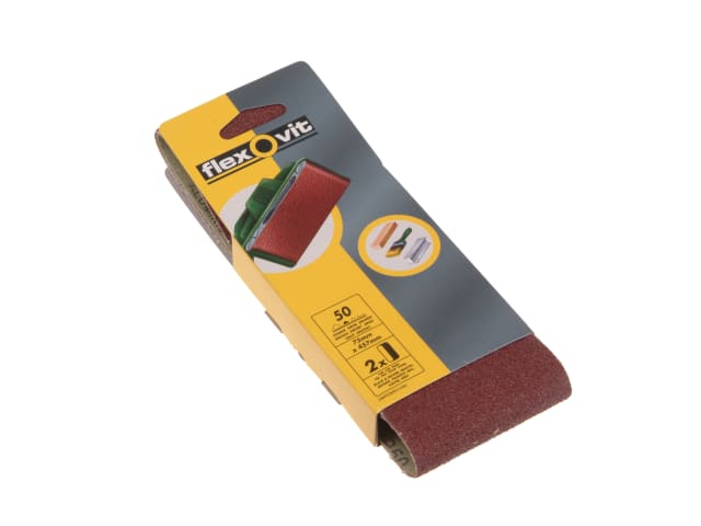 FLV26463 Cloth Sanding Belt 457 x 75mm Medium 80G (Pack 2)