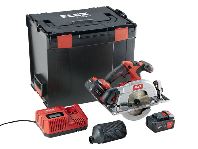 FLXCS62SET CS 62 18.0-EC Circular Saw 165mm 18V 2 x 5.0Ah Li-ion