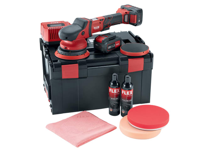 FLXFE15150ST Random Orbital Polisher 150mm 18V 2 x 5.0Ah Li-ion
