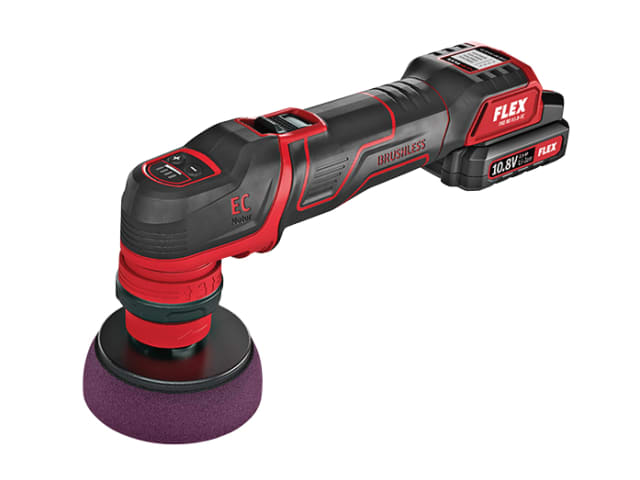 FLXPXE80M PXE 80 10.8-EC/2.5 Spot Polisher & Accessories 10.8V 2 x 2.5Ah Li-ion