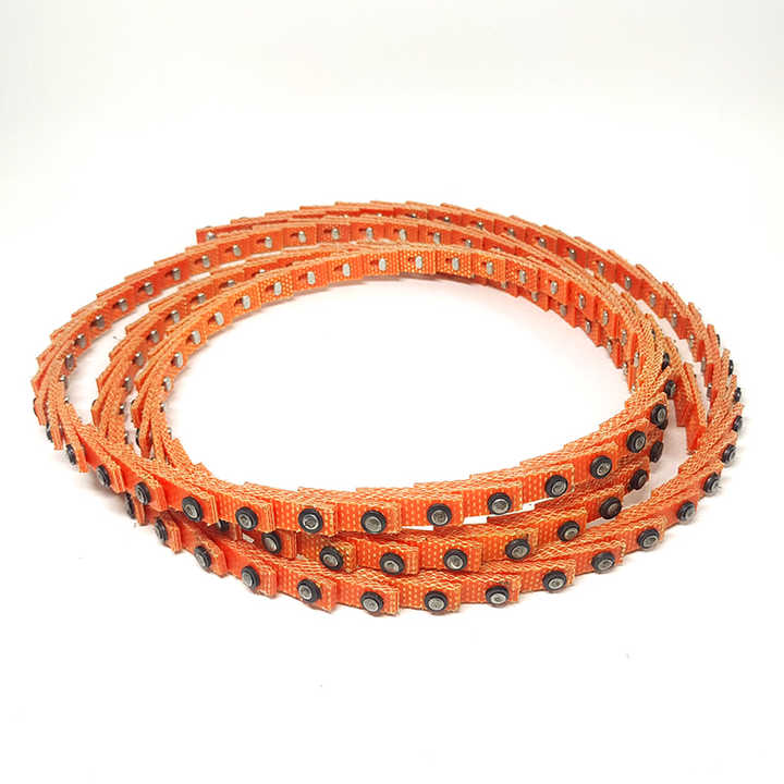 Dunlop C Section 22x17mm Orange Nutlink Twist V Belt Link Belting - Priced Per Metre