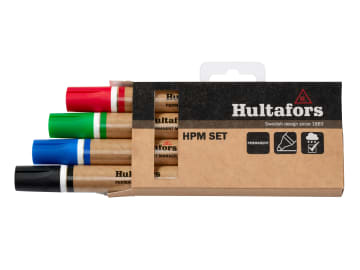 HUL650330 HPM Permanent Marker Set, 4 Piece