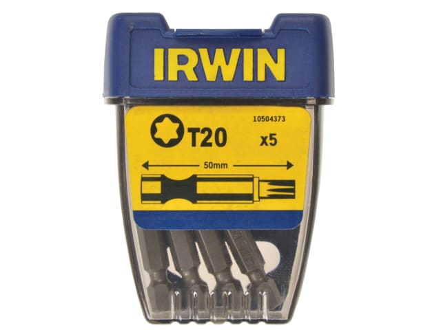IRW10504373 TORX Power Insert Bits TX20 50mm (Pack 5)