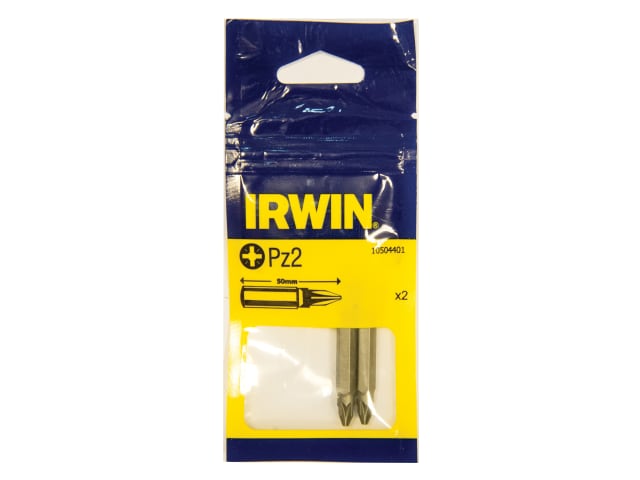 IRW10504401 Pozidriv Insert Bits PZ2 50mm (Pack 2)