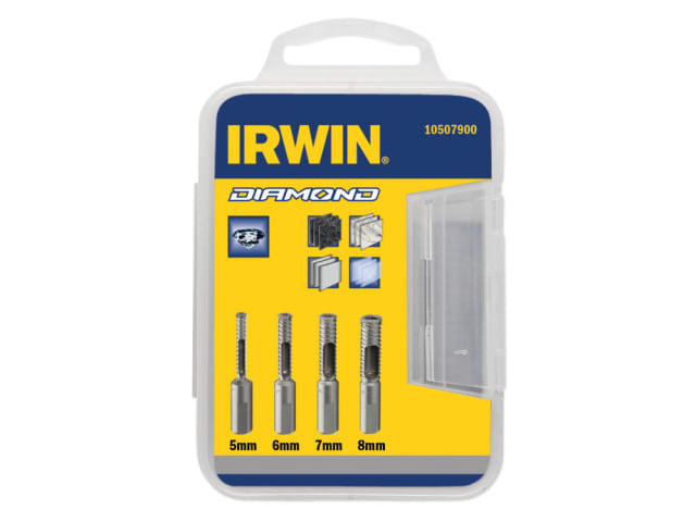 IRW10507900 Diamond Drill Bit Set 4 Piece 5-8mm
