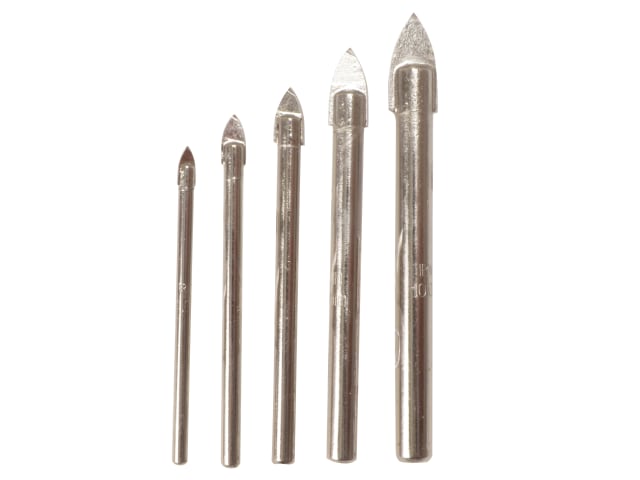 IRW10507912 Glass & Tile Drill Bit Set of 5