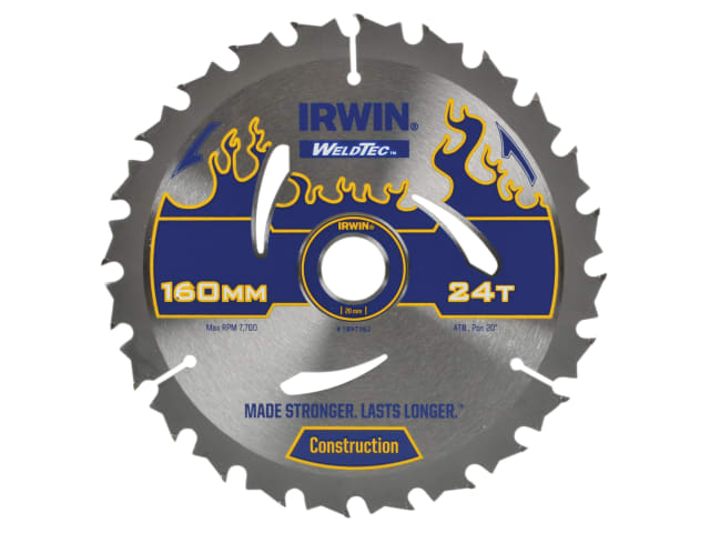 IRW1897362 Weldtec Circular Saw Blade 160 x 20mm x 24T ATB