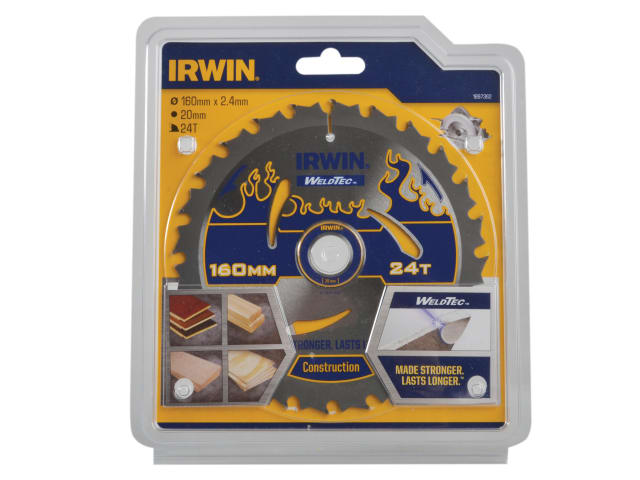 IRW1897362 Weldtec Circular Saw Blade 160 x 20mm x 24T ATB