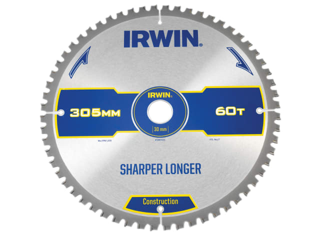 IRW1897435 Construction Mitre Circular Saw Blade 305 x 30mm x 60T ATB/Neg