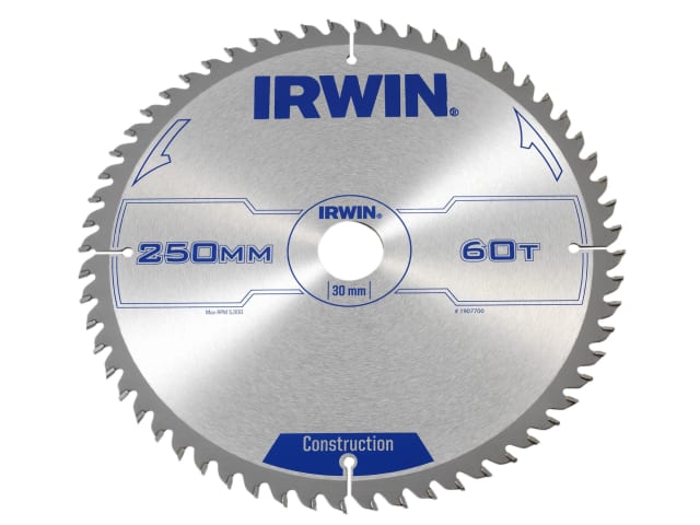 IRW1907700 General Purpose Table & Mitre Saw Blade 250 x 30mm x 60T ATB