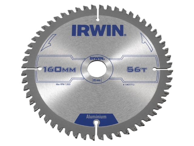 IRW1907772 Professional Aluminium Circular Saw Blade 160 x 20mm x 56T TCG