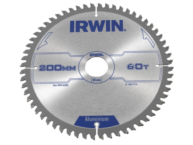 IRW1907774 Professional Aluminium Circular Saw Blade 200 x 30mm 60T TCG