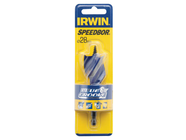 IRW1921996 Blue Groove 6X Stubby Wood Bit 28 x 100mm
