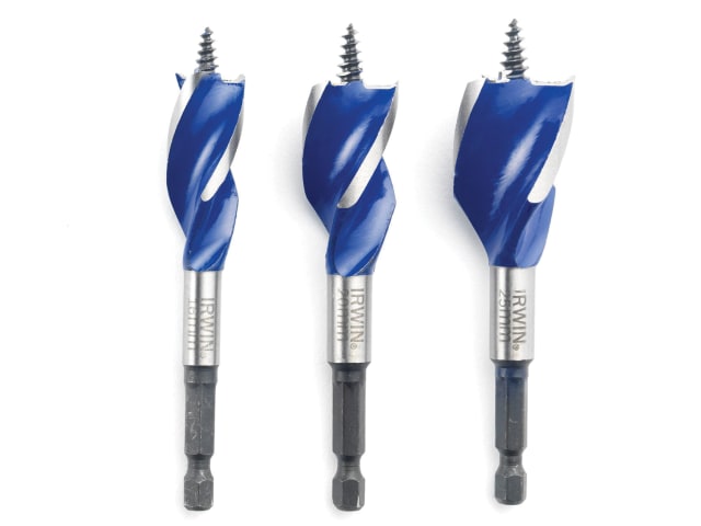 IRW1922006 Blue Groove 6X Stubby Wood Bit Set, 3 Piece