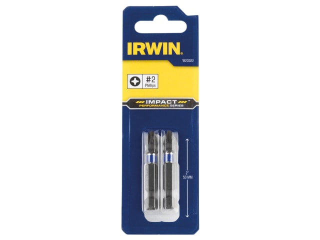 IRW1923322 Impact Screwdriver Bits Phillips PH2 50mm (Pack 2)