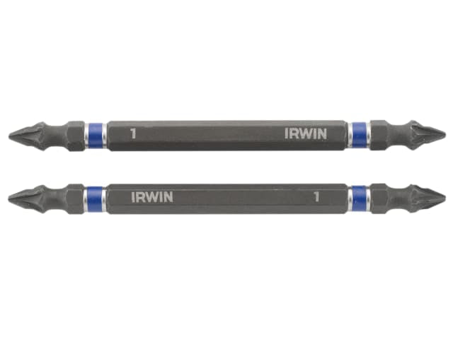 IRW1923407 Impact Double-Ended Screwdriver Bits Pozi PZ1 100mm (Pack 2)
