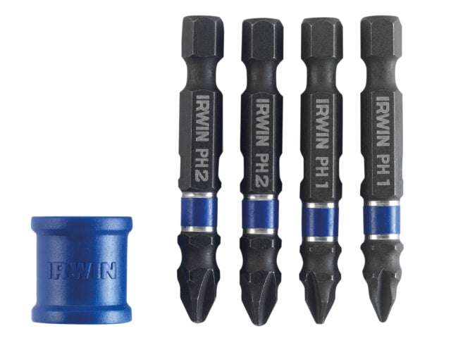 IRW1923416 Phillips/Pozidriv Impact Magnetic Screwdriver Bit Set, 5 Piece