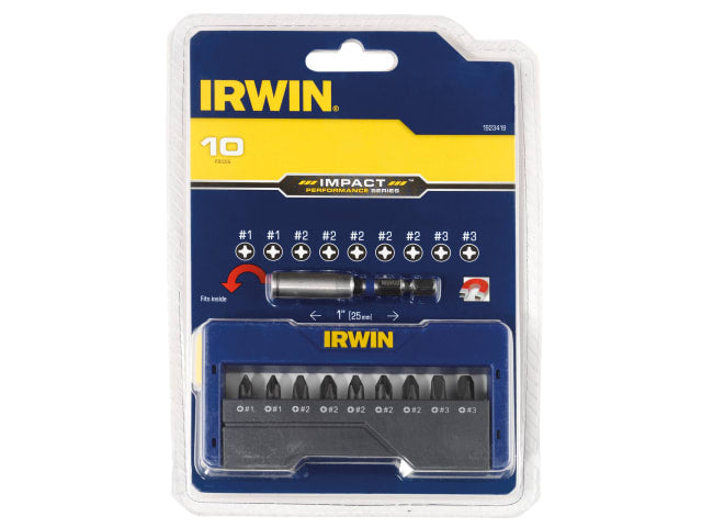 IRW1923419 Phillips Impact Screwdriver Bit Set, 10 Piece