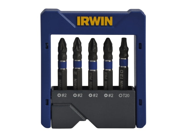 IRW1923433 Phillips/Pozi/TORX Impact Screwdriver Pocket Bit Set, 5 Piece