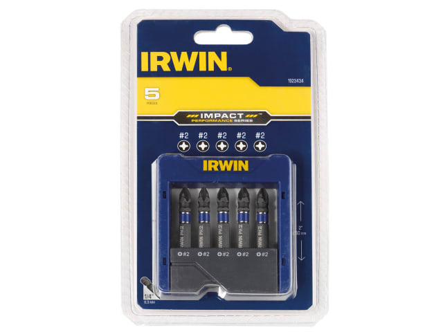 IRW1923434 Phillips Impact Screwdriver Pocket Bit Set, 5 Piece