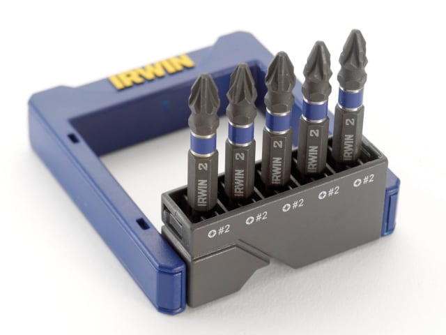 IRW1923435 Pozidriv Impact Screwdriver Pocket Bit Set, 5 Piece