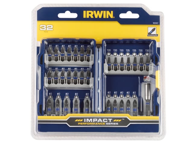 IRW1923437 Impact Screwdriver Bit Set, 32 Piece