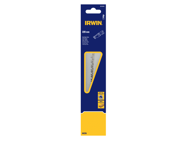 IRWIW1016303 Sabre Saw Blade Coarse Wood Cutting 228mm Pack of 2